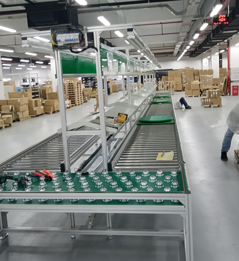 电子产品总装线静电损伤率高？防静电皮带式输送线的防护价值。